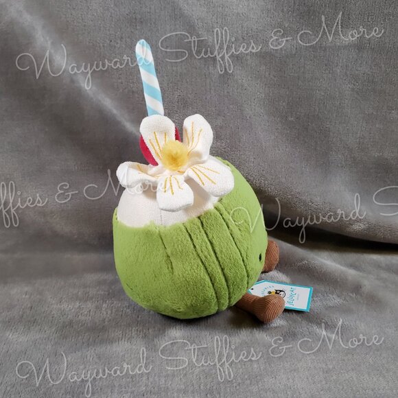 AUTHENTIC Jellycat London Amuseables Aruba Coconut Plush BRAND NEW - Picture 2 of 10